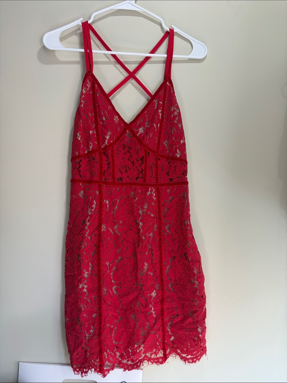 Tobi Limelight Lace Strappy Bodycon Dress